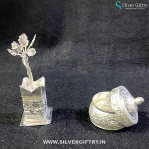 German Silver Tulsi dabbi | Silver Giftry | SGT20K327