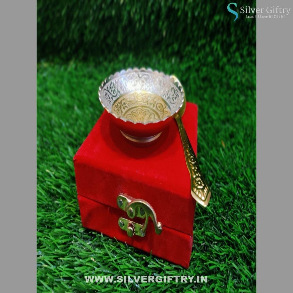 German Silver Washable Single Bowl Set 3.5" Model 2 | Silver Giftry | SGT20K337