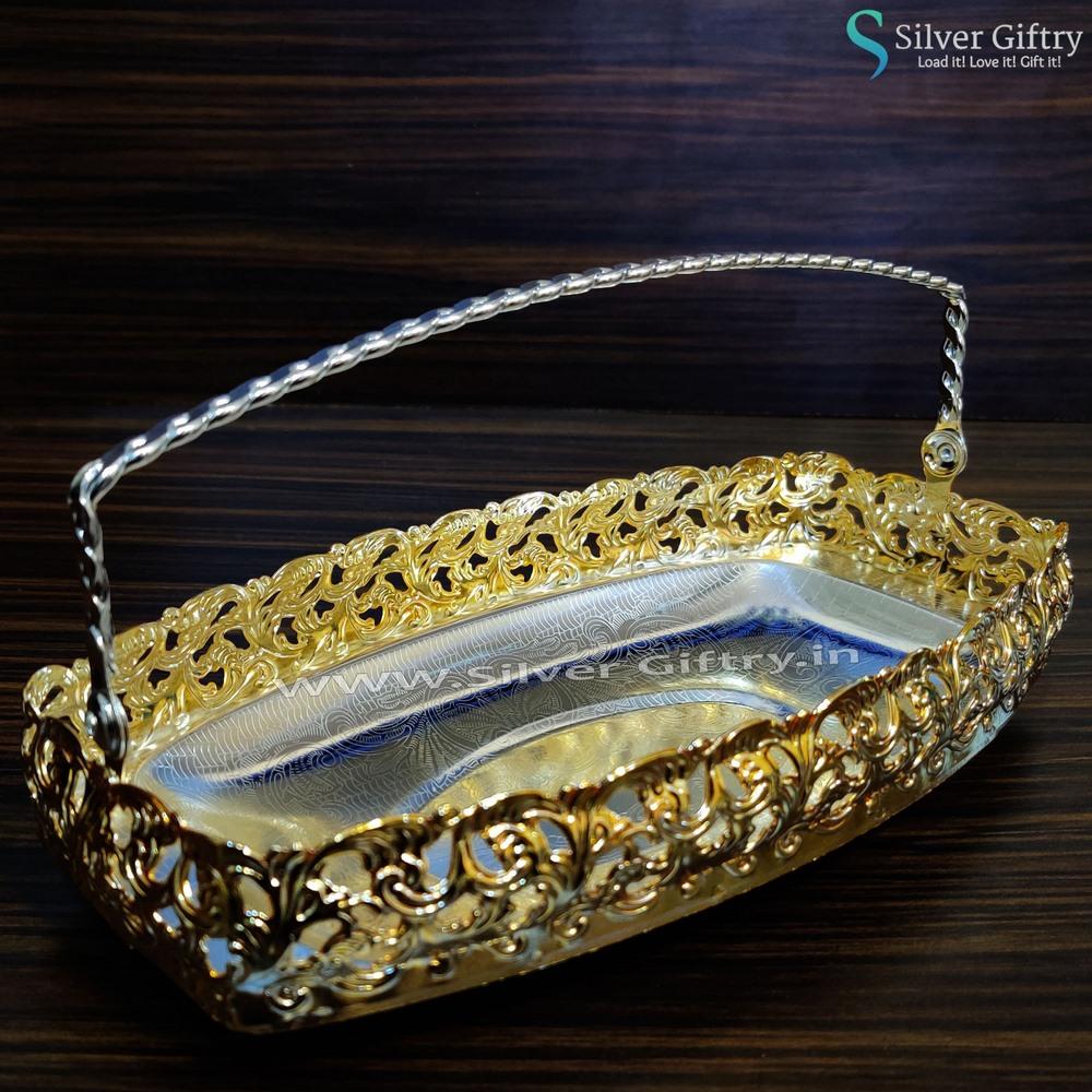 Imported Boat Shape Tray | Silver Giftry | SGT20K361