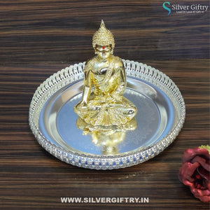 Imported Buddha 10" Tray | Silver Giftry | SGT20K363