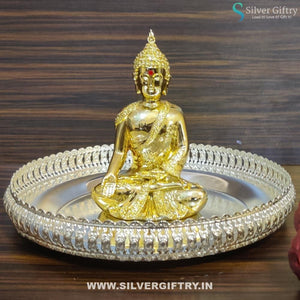 Imported Buddha 10" Tray | Silver Giftry | SGT20K363