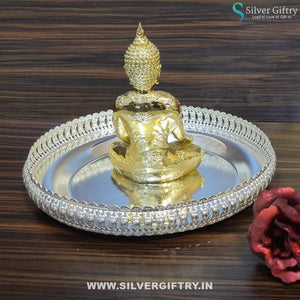 Imported Buddha 10" Tray | Silver Giftry | SGT20K363