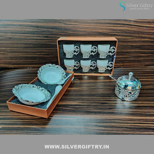 Imported German Silver Dinner Set Combo | Silver Giftry | SGT20K370