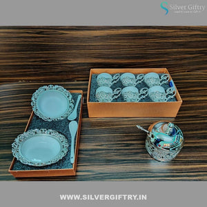 Imported German Silver Dinner Set Combo | Silver Giftry | SGT20K370