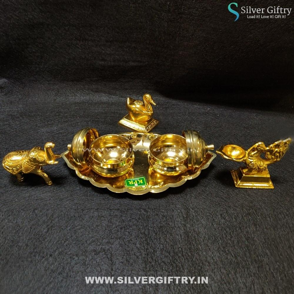 Kumkum Platter | Silver Giftry | SGT20K399