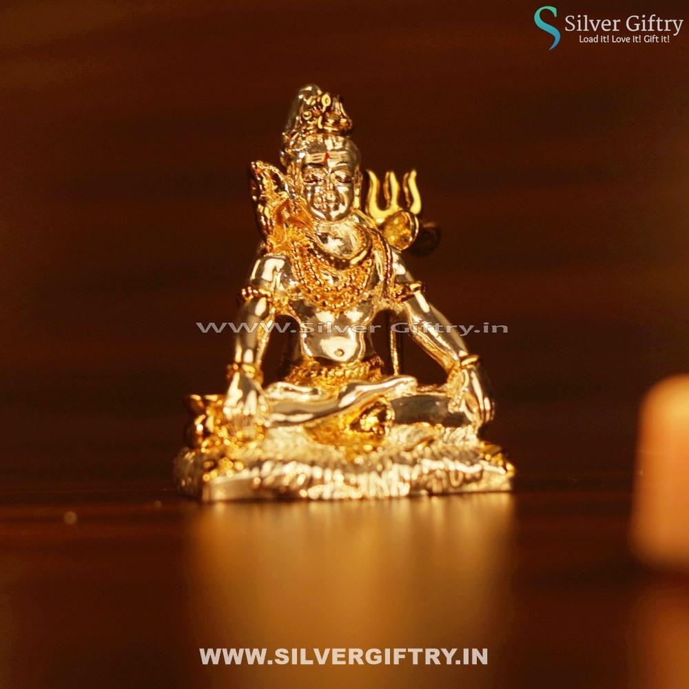 Mahashiva Idol 2" Gold | Silver Giftry | SGT20K412