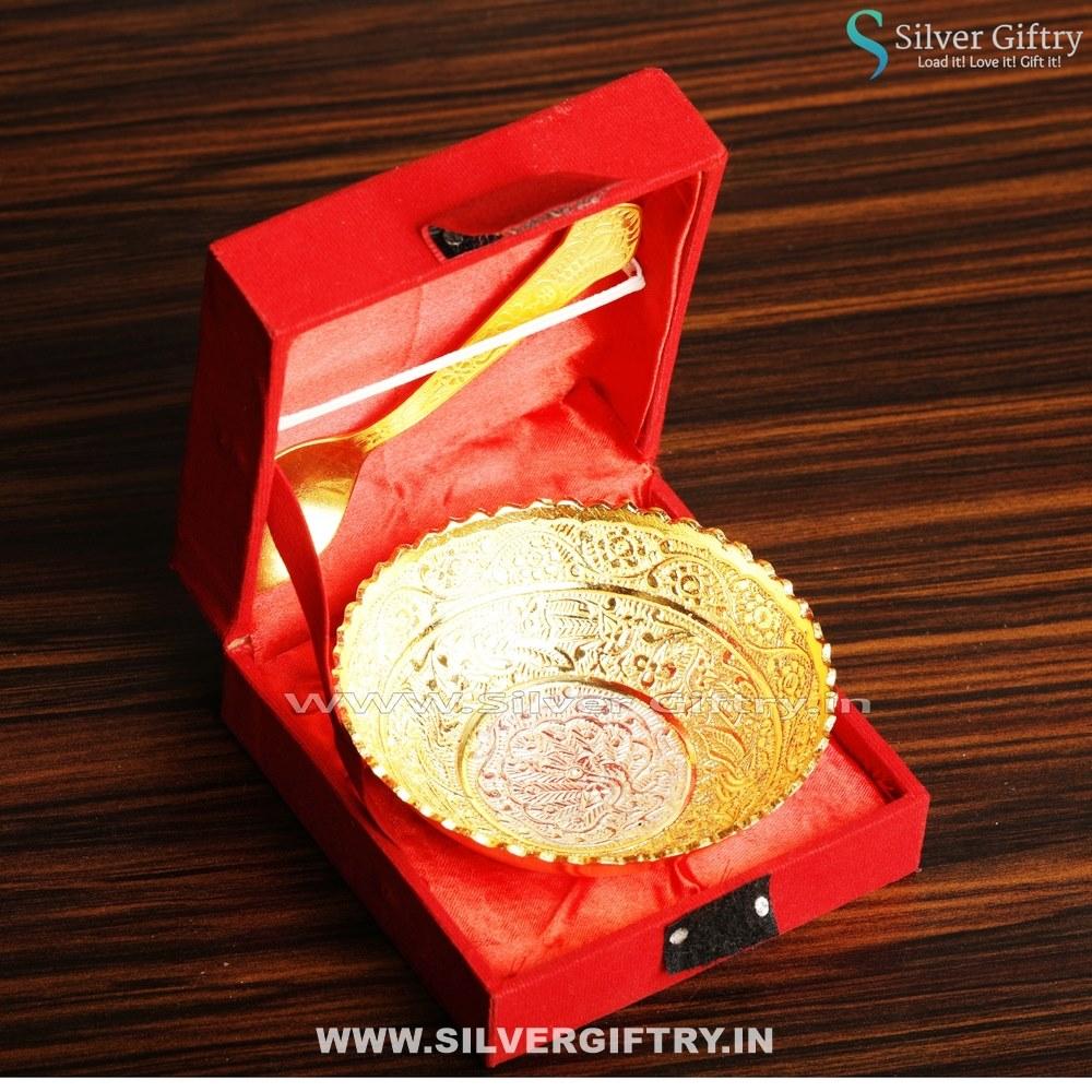 Peacock Design Bowl 4" TT With Box | Silver Giftry | SGT20K435