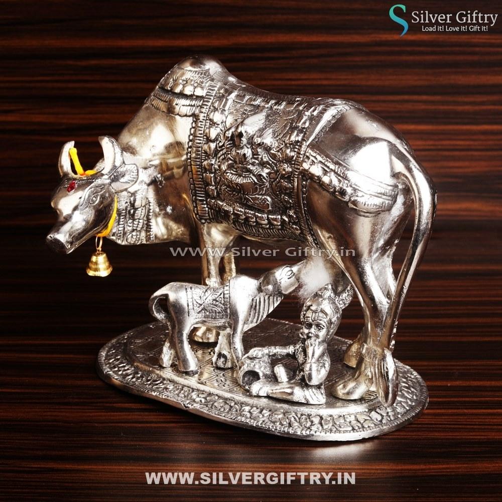 Silver Cow and Calf Big | Silver Giftry | SGT20K470