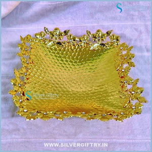 Imported German Silver washable tray 7inch | Silver Giftry | SGT20K493