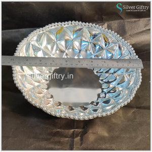 Impressive imported German Silver washable fruit bowl/Prasadam bowl 10" | Silver Giftry | SGT20K499