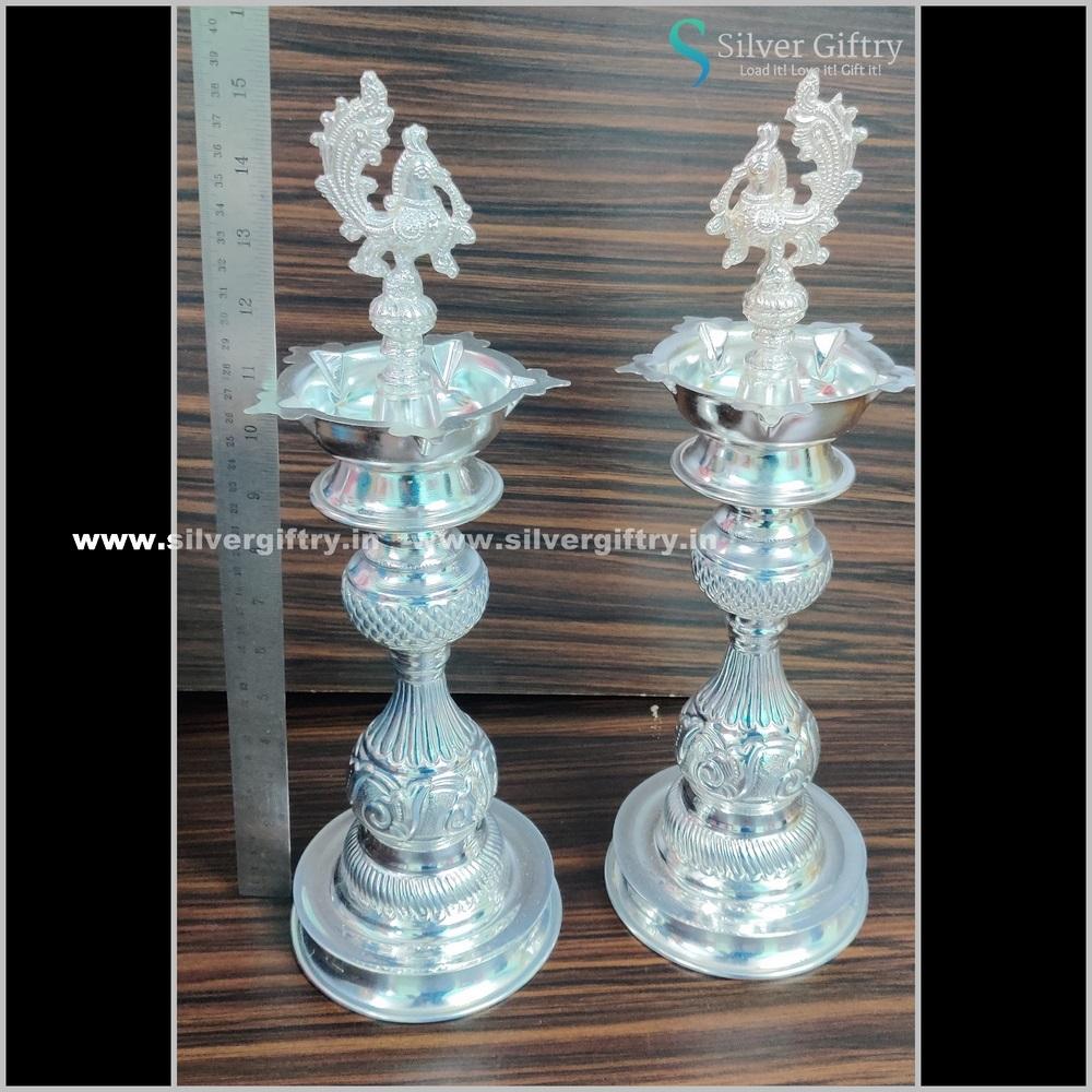 8" German Silver Pooja thali | Silver Giftry | SGT20K511