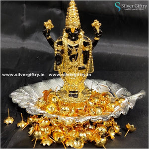 8" German Silver Pooja thali | Silver Giftry | SGT20K512