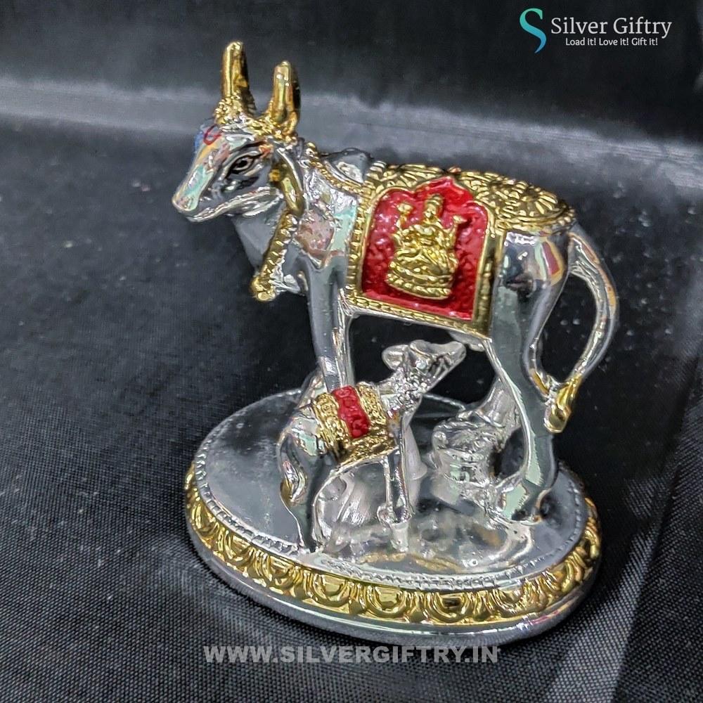 8" German Silver Pooja thali | Silver Giftry | SGT20K523