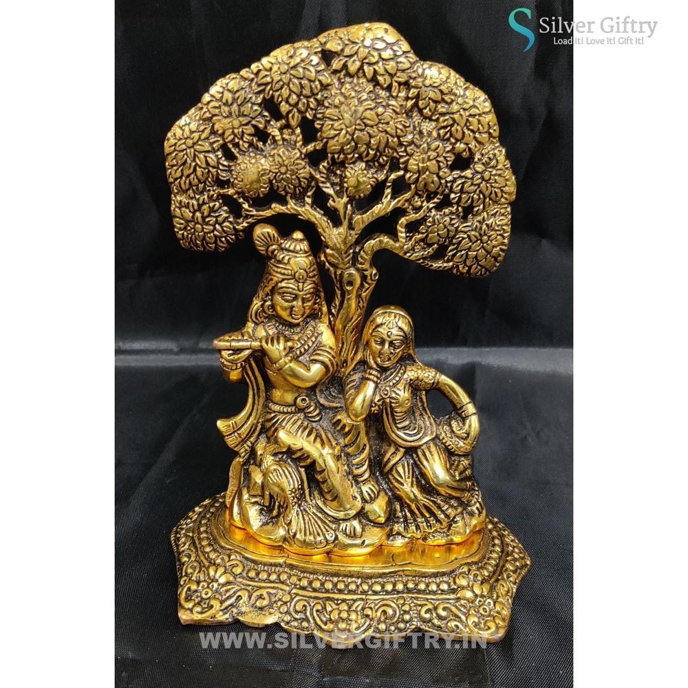 7" Radha Krishna Idol | Silver Giftry | SGT20K535