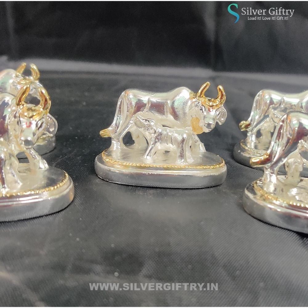 2" Cow And Calf (Pack Of 5) | Silver Giftry | SGT20K540