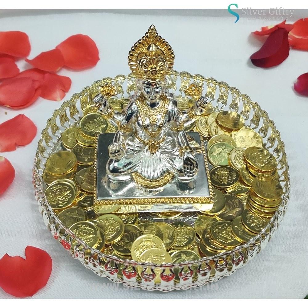 24Kr Mahalaxmi Combo Set | Silver Giftry | SGT20K546
