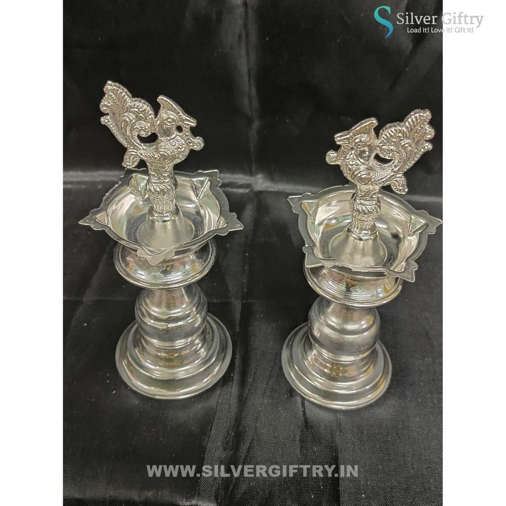 6.5" German Silver Deepam | Silver Giftry | SGT20K555