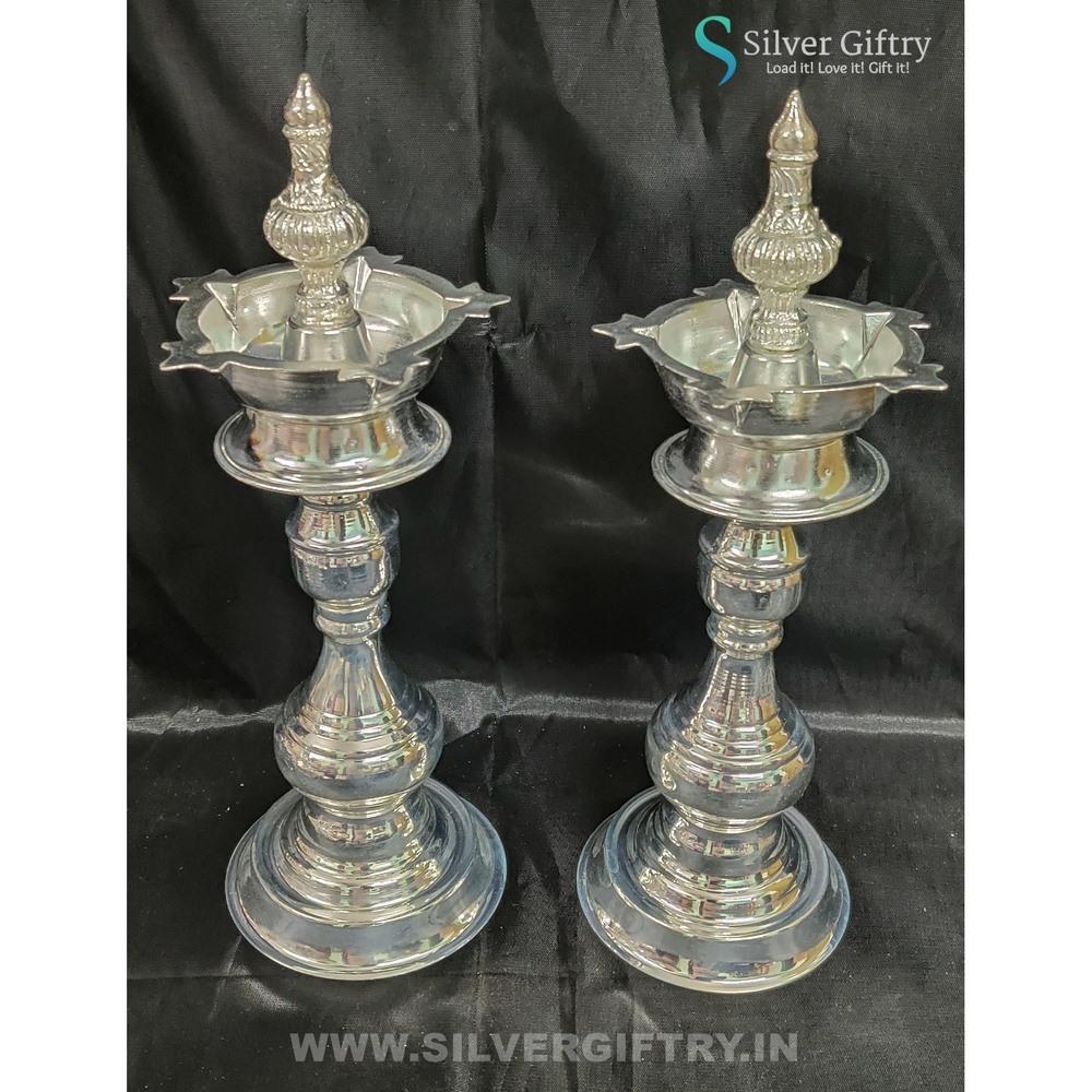 German Silver Trishanku Deepam 13" | Silver Giftry | SGT20K578