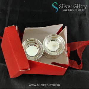 2" Diya For Pooja | A Pair In The Box | Silver Giftry | SGT20K596