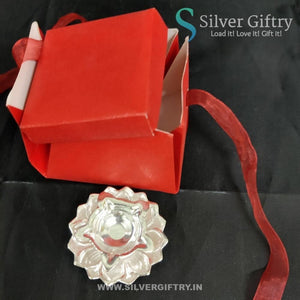 3" Devdas Diya For Pooja (silver) | A Pair In The Box | Silver Giftry | SGT20K597