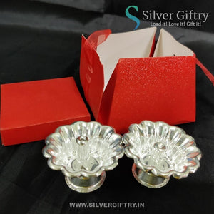 German Silver Devdas Diya Pair | Silver Giftry | SGT20K606