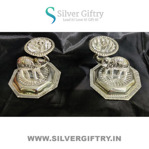 German Silver Elephant Diya Pair | Silver Giftry | SGT20K612