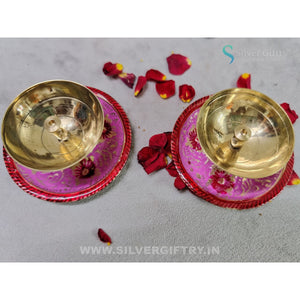 Brass Fancy Diyas Pair 3" | Silver Giftry | SGT20K629 | Silver Giftry