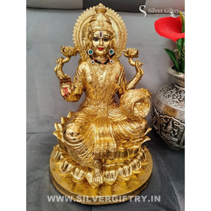 Imported 24kr Gold Coated Lakshmi Idol | Silver Giftry | SGT20K631