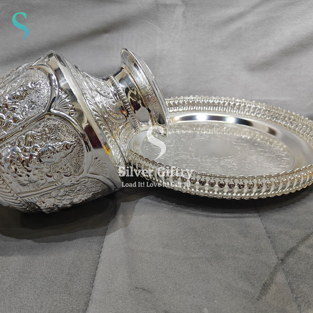 GS Ashtalakshmi Design Kodam 9" with Imported Tray