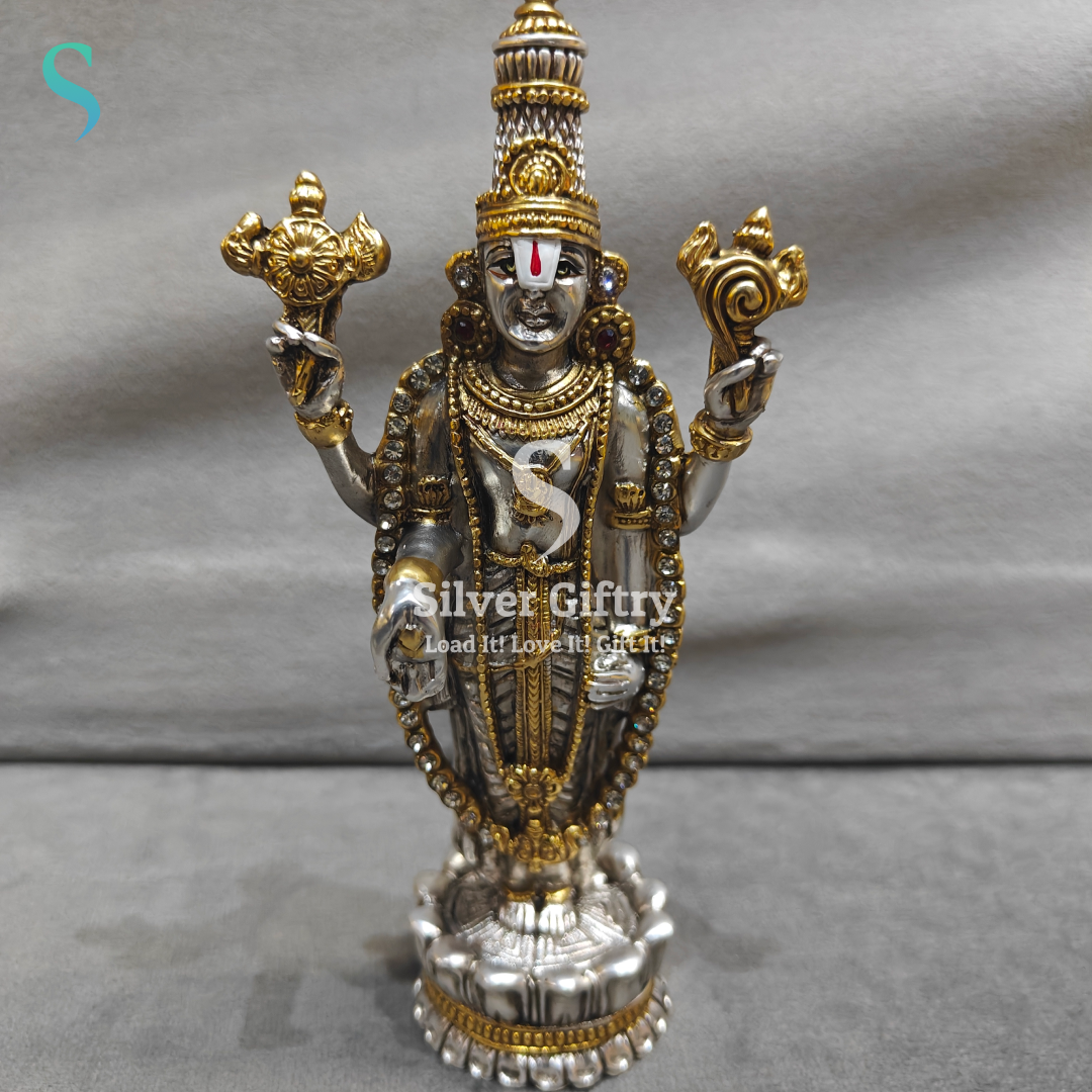24k Balaji Stoned Idol 3"