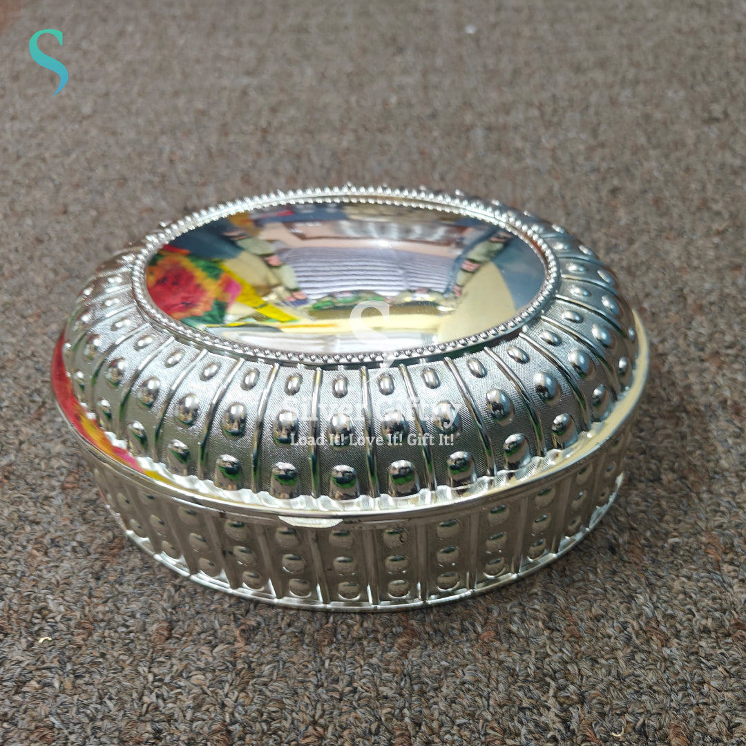 Imported German silver jewellery box 10"