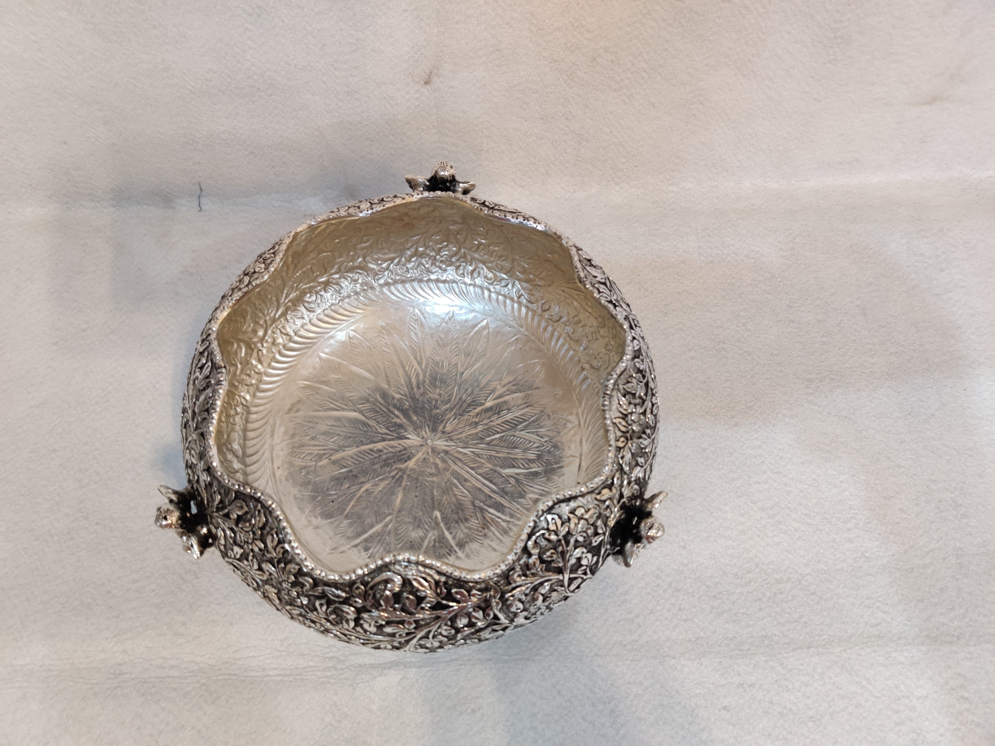 Antique German Silver Urli 8"