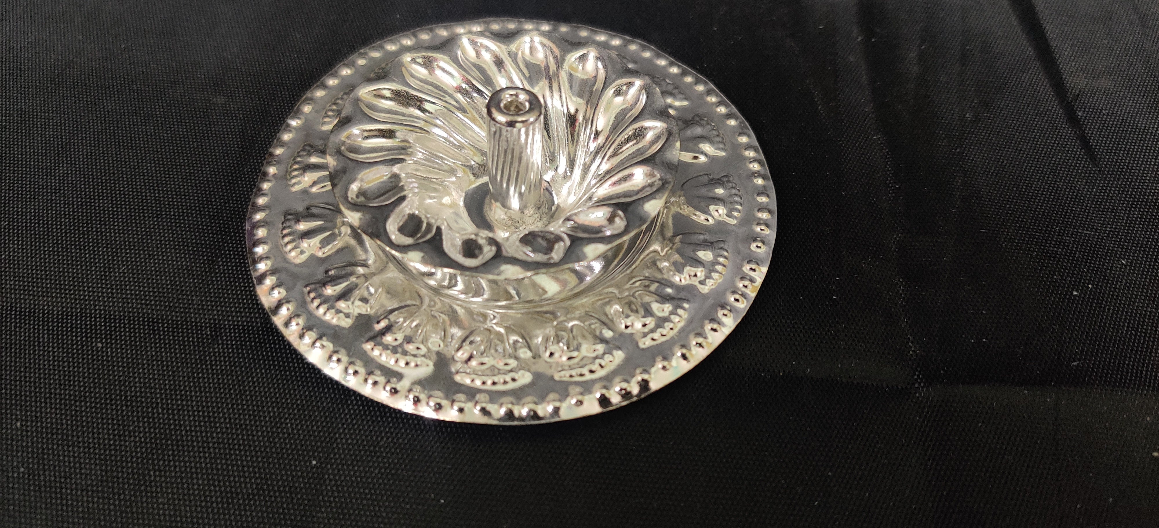 German Silver Fancy Devdas Diya 3"