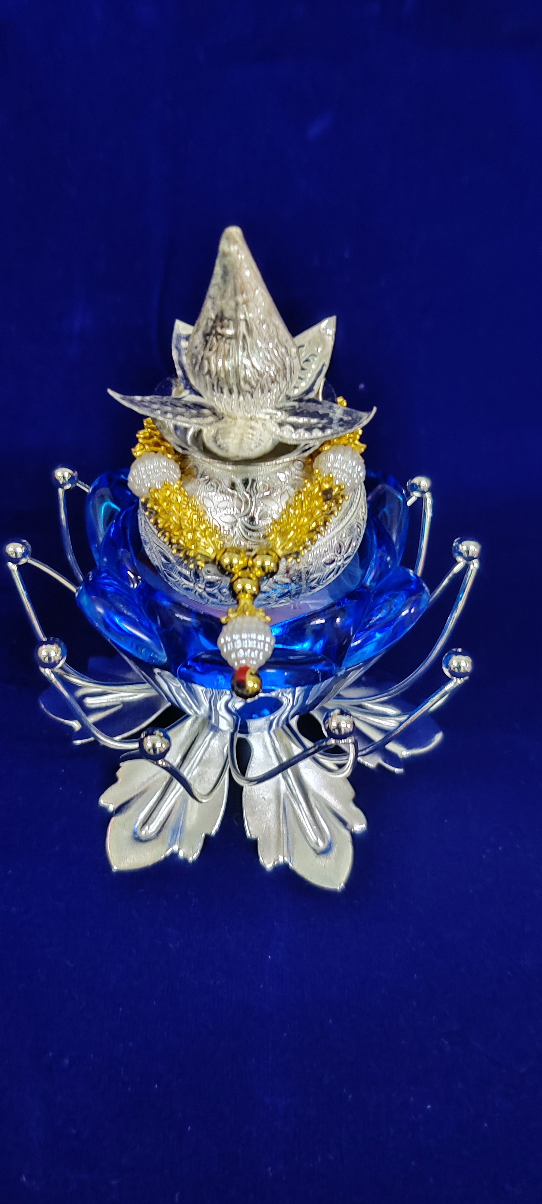 Imported Kalsha Set(blue Colour)
