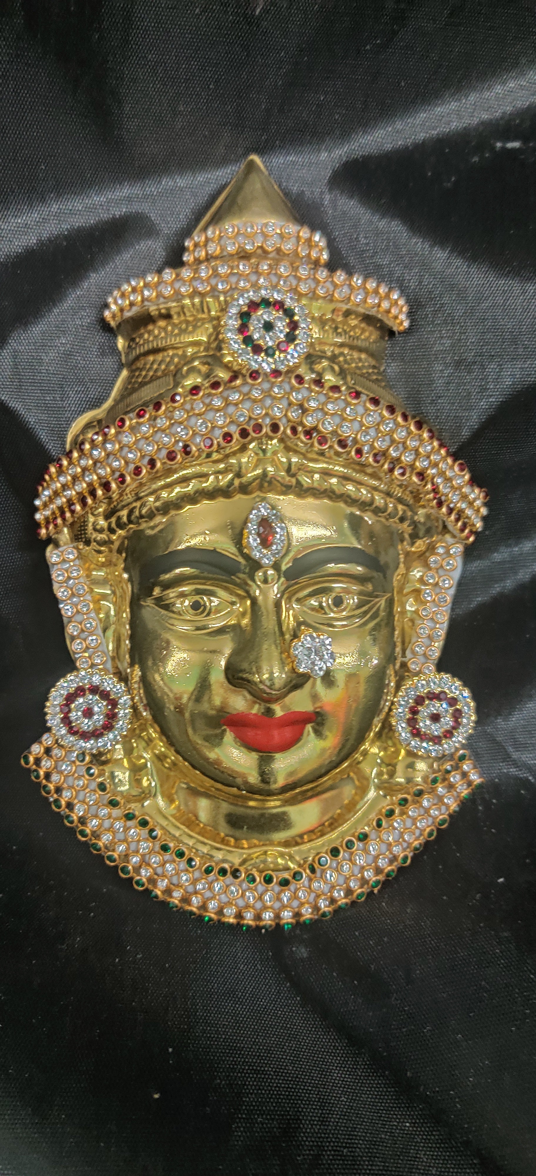 German Silver Gold 7" Face Decorated