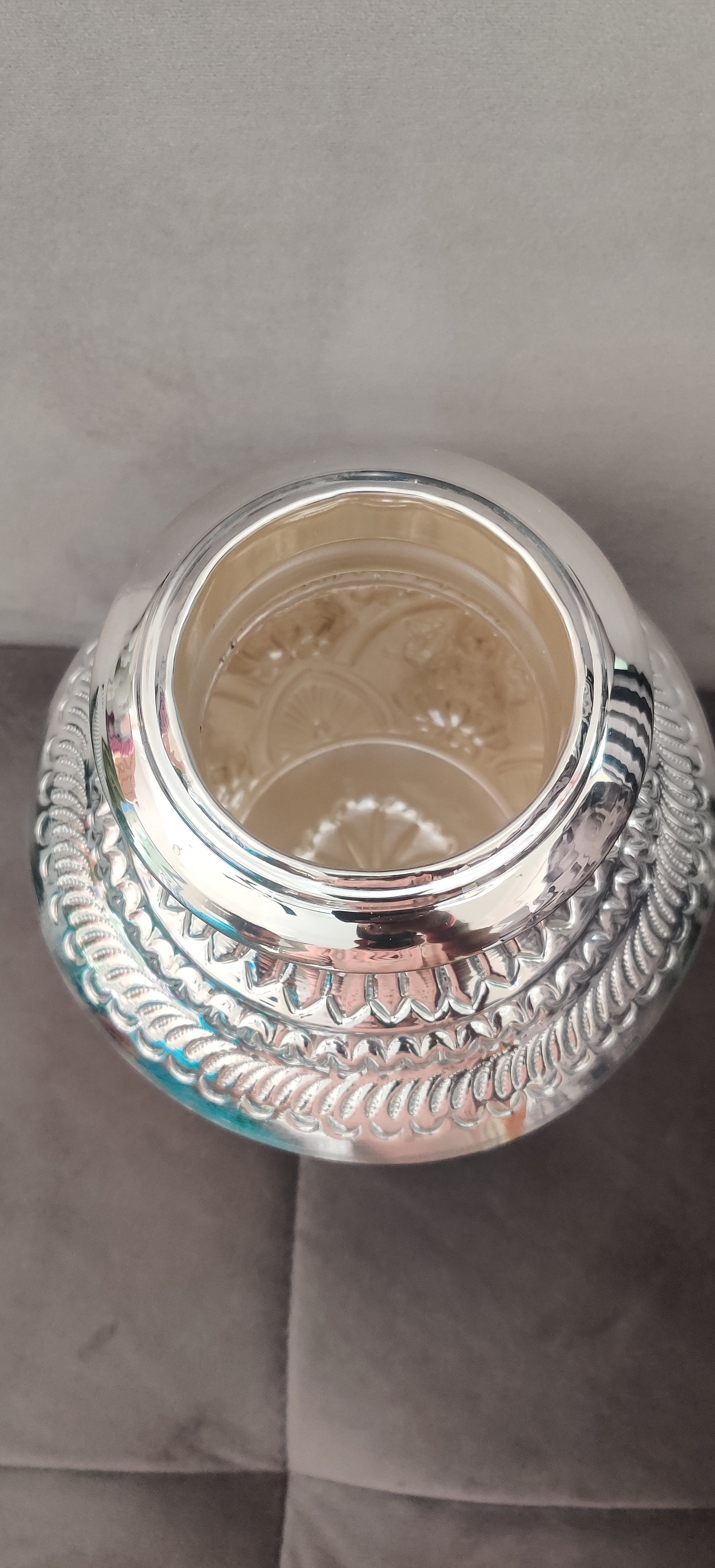 German Silver 8.5 " Astalakshmi Design Kodapana