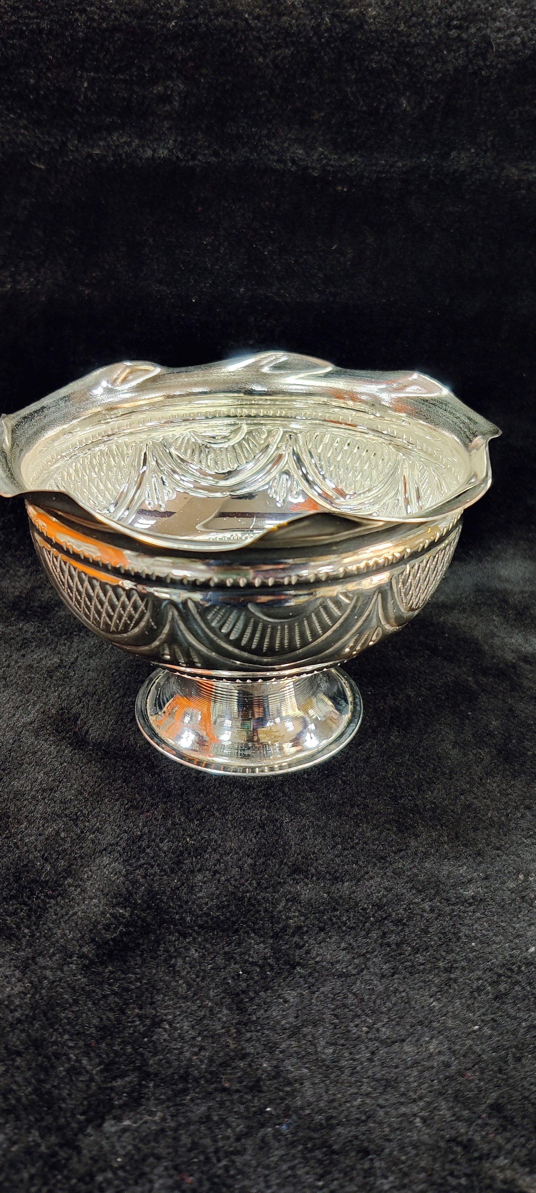 German Silver 6" Bowl With Stand