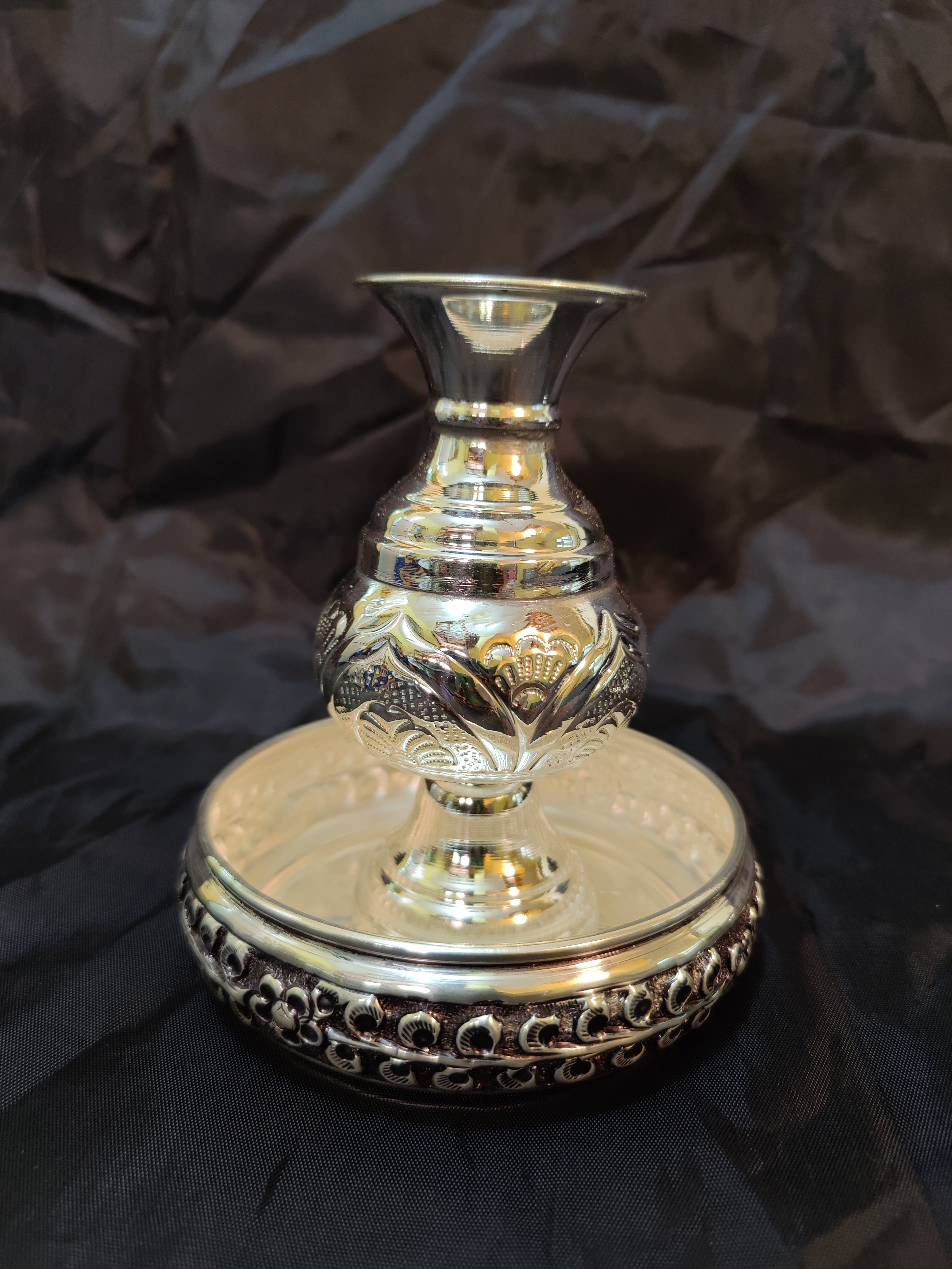 Antique German Silver Plate With Ombaley Kalsha