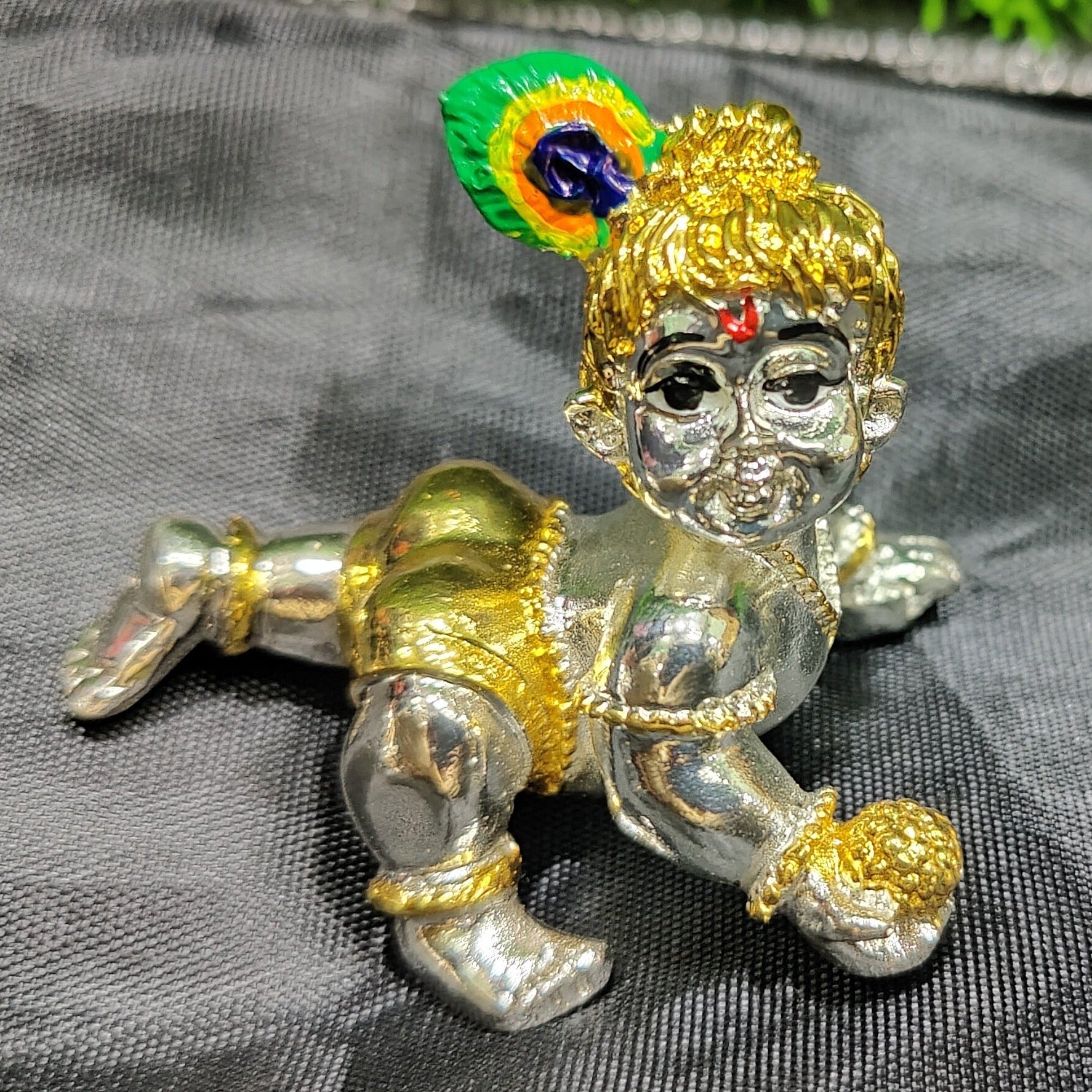 Baby Silver and Gold Krishna 2"