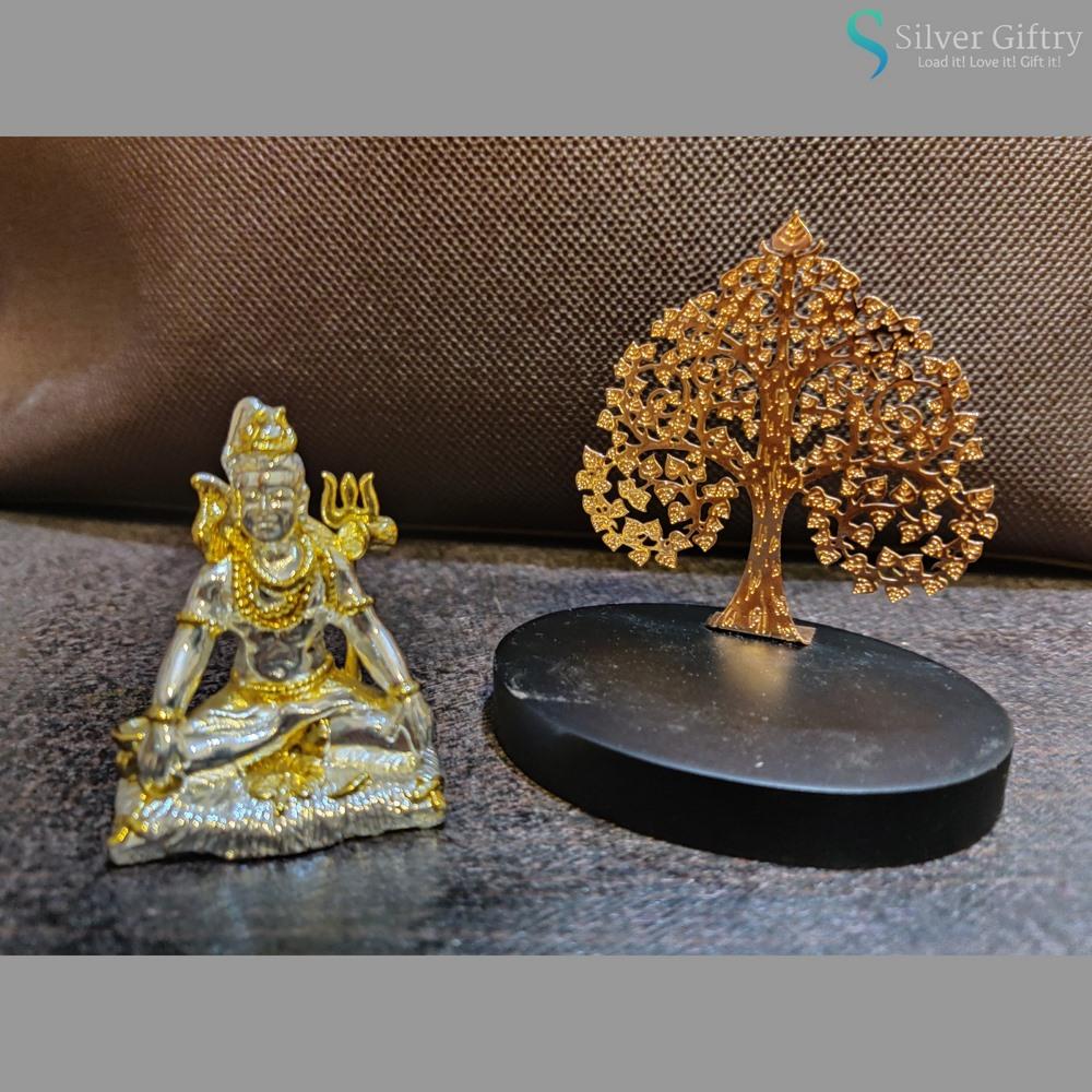 24kr Gold Coated Shiva Idol 3" | Silver Giftry | SGT20K019