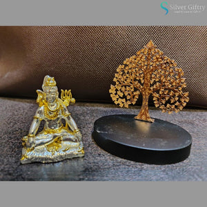 24kr Gold Coated Shiva Idol 3" | Silver Giftry | SGT20K019