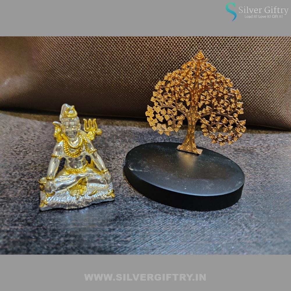 24kr Gold Coated Shiva Idol 3" | Silver Giftry | SGT20K019