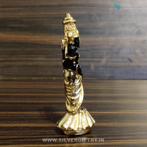 24kr Gold Coated Tirupathi Balaji Idol 3" | Silver Giftry | SKUSG01020