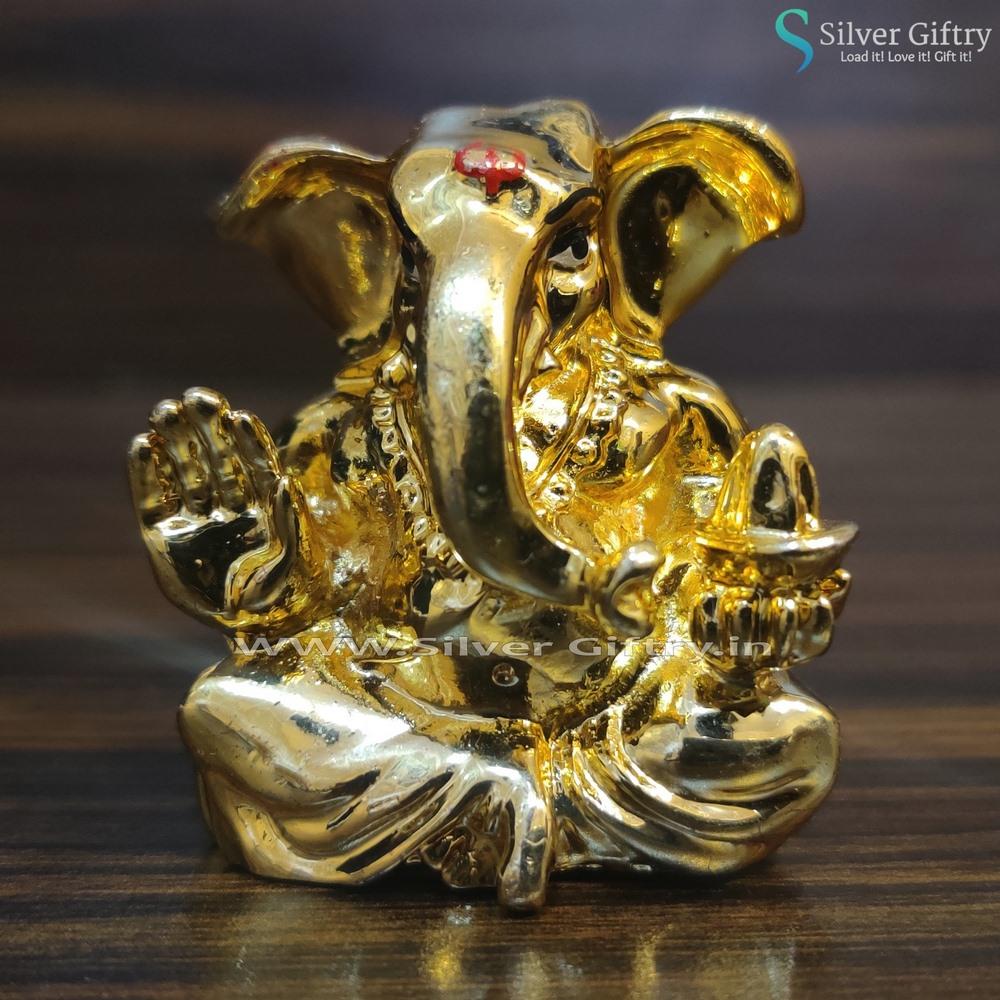 24kr Pure Gold Ganesha Idol Gift | Silver Giftry | SGT20K022