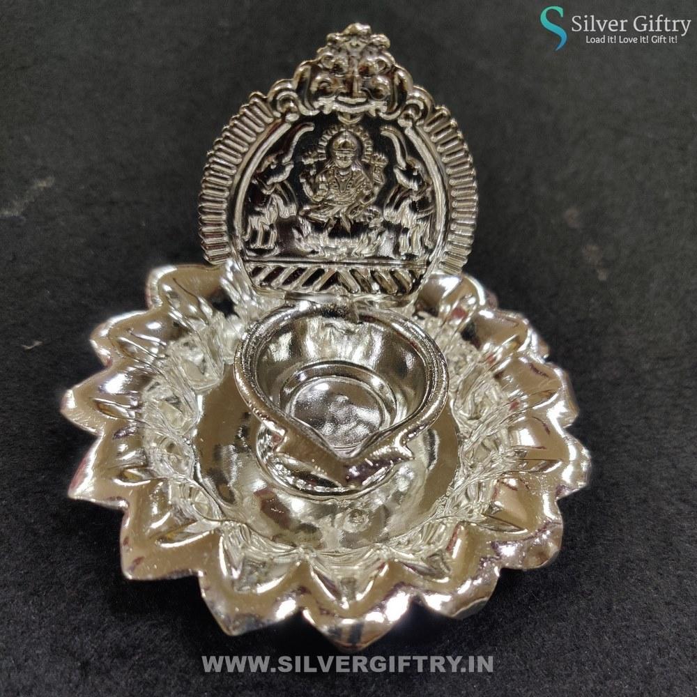 3" Kamakshi Deepam | Silver Giftry | SGT20K026