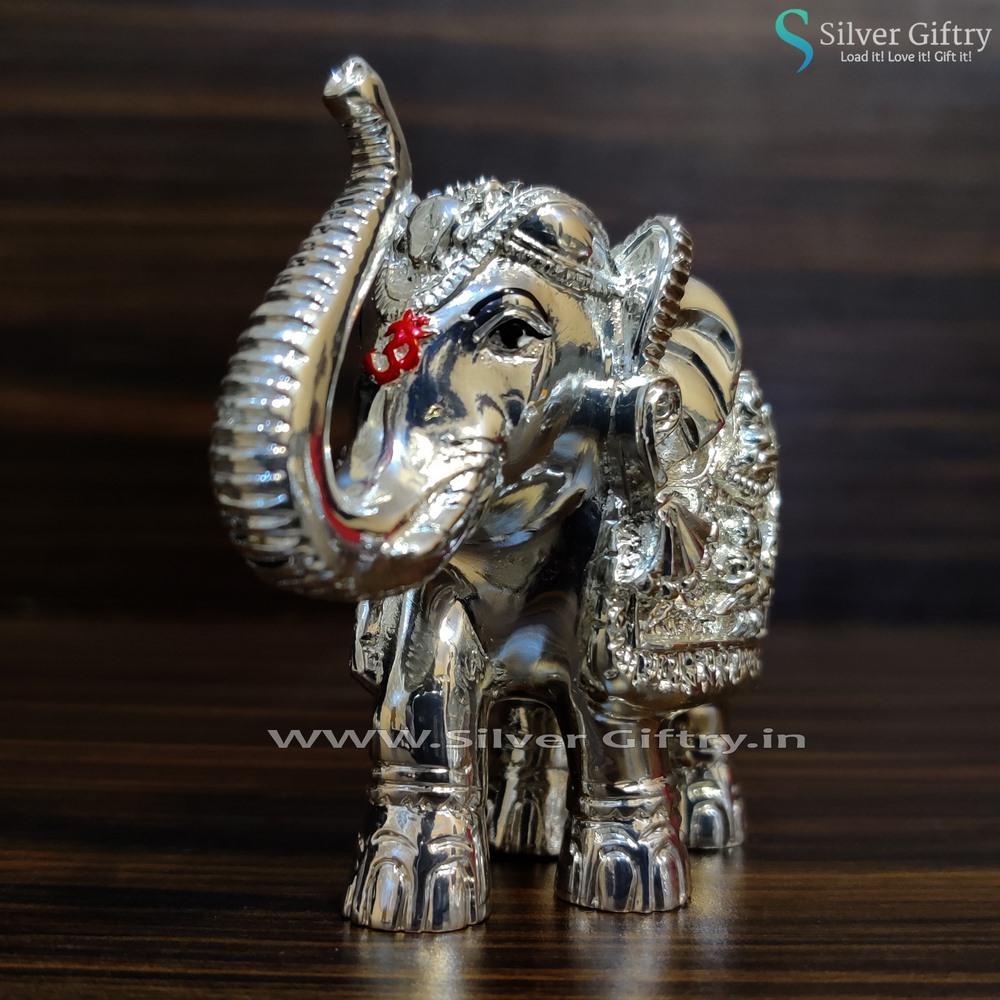 4" Elephants Full Silver pair | Silver Giftry | SGT20K032