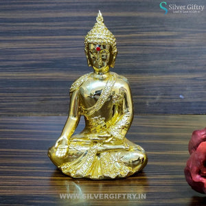 7" Buddha Gold Plated Idol | Silver Giftry | SGT20K048