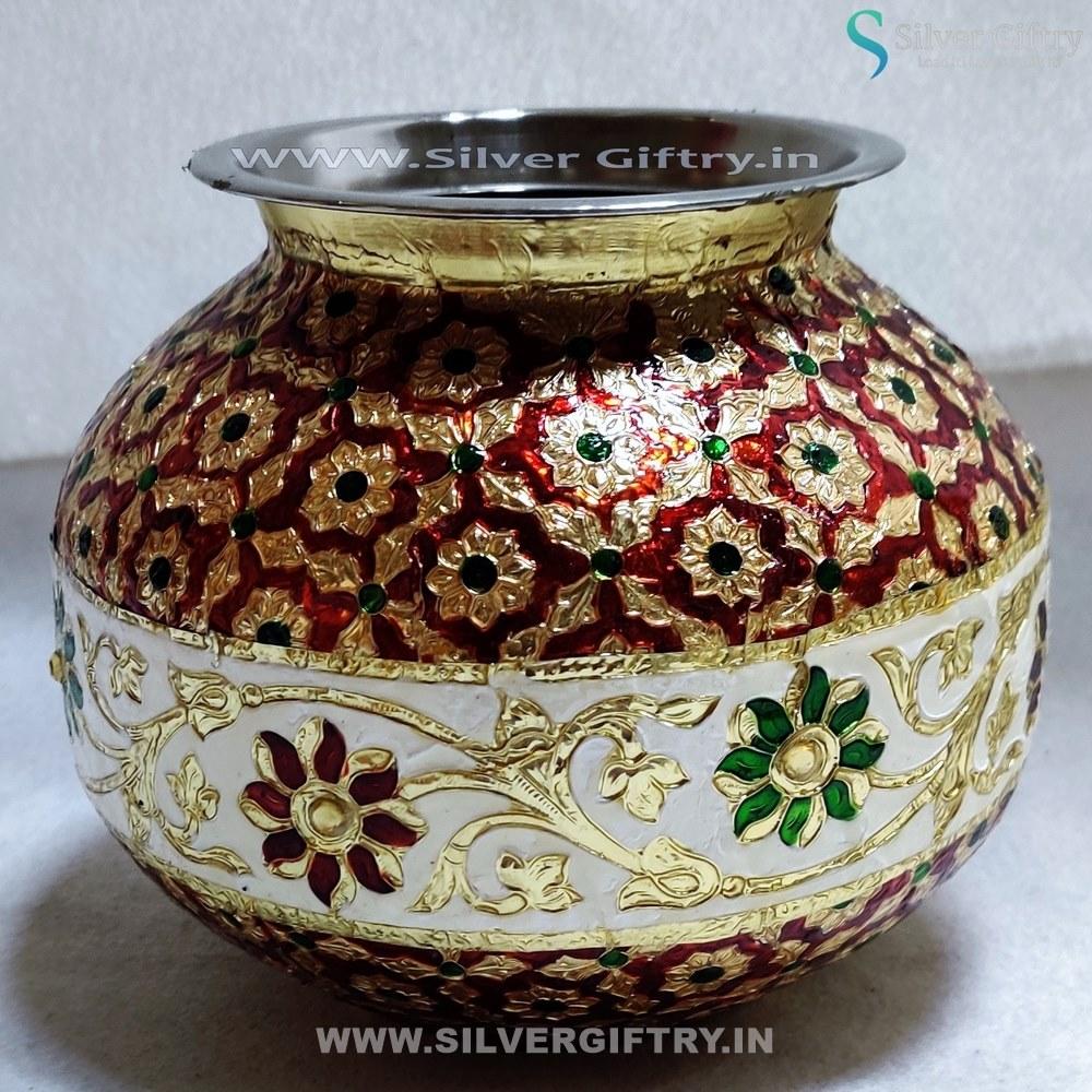 7" Meenakari Kodapana | Silver Giftry | SGT20K049