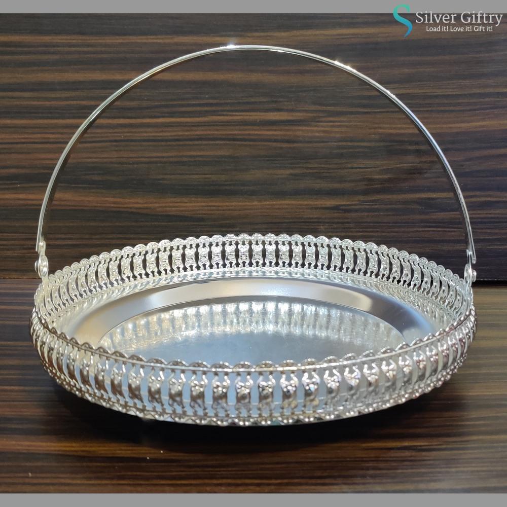 8" Imported Tray | Silver Giftry | SGT20K051