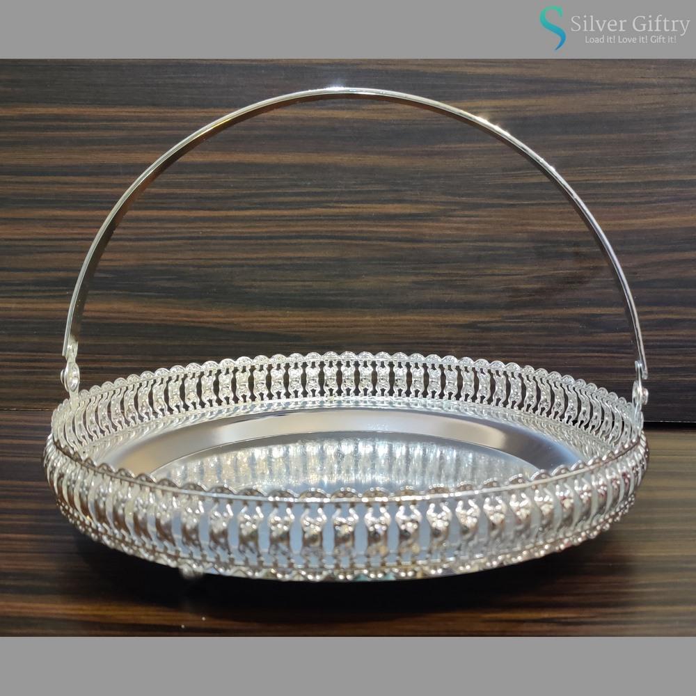 8" Imported Tray | Silver Giftry | SGT20K051